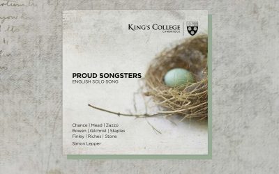 King’s College, Cambridge announces PROUD SONGSTERS, a new album of English Song featuring nine of the Choir’s most celebrated alumni.